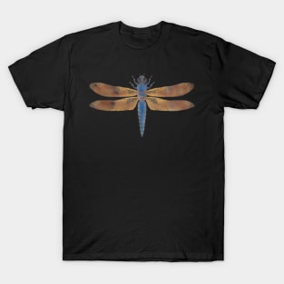 Dragonfly #4 -  blue with brown wings T-Shirt